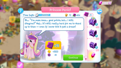 Size: 1280x720 | Tagged: safe, princess cadance, tantabus, alicorn, pony, cute, cutedance, faic, gameloft, group quests, oof