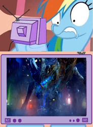 Size: 658x900 | Tagged: safe, rainbow dash, pegasus, pony, exploitable meme, otachi, pacific rim, tv meme