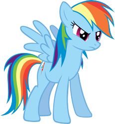 Size: 4615x5000 | Tagged: safe, artist:fabulouspony, rainbow dash, pegasus, pony, boast busters, absurd resolution, simple background, solo, transparent background, vector