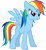 Size: 4615x5000 | Tagged: safe, artist:fabulouspony, rainbow dash, pegasus, pony, boast busters, absurd resolution, simple background, solo, transparent background, vector