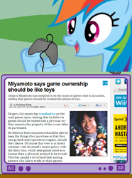 Size: 564x760 | Tagged: safe, rainbow dash, pegasus, pony, exploitable meme, gamerdash, nintendo, shigeru miyamoto, tv meme, xbox one