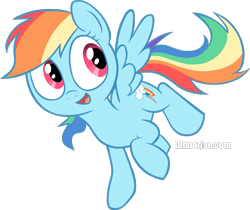 Size: 830x696 | Tagged: safe, artist:dinnerjoe, rainbow dash, pegasus, pony, cute, dashabetes, solo