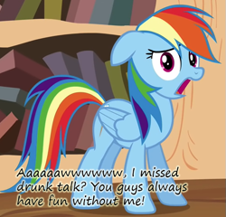 Size: 577x554 | Tagged: safe, rainbow dash, pegasus, pony, drunk, insane pony thread, solo, tumblr