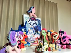 Size: 1024x768 | Tagged: safe, big macintosh, princess luna, starlight glimmer, sugar belle, tree hugger, twilight sparkle, twilight sparkle (alicorn), oc, oc:poniko, alicorn, series:pony tales, irl, japan, photo, plushie