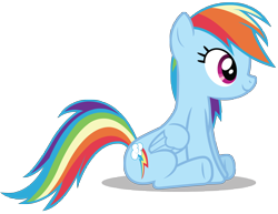 Size: 7000x5411 | Tagged: safe, artist:birthofthepheonix, rainbow dash, pegasus, pony, absurd resolution, simple background, sitting, solo, transparent background, vector