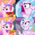 Size: 1256x1248 | Tagged: safe, edit, edited screencap, screencap, princess cadance, silverstream, alicorn, classical hippogriff, hippogriff, pony, three's a crowd, what lies beneath, angry, birb, cheap, cropped, faic, female, food, frown, glare, holding, lasagna, meat, meme, open mouth, pasta, peetzer, pepperoni, pepperoni pizza, pizza, ponies eating meat, smiling, smirk, smug, solo, spread wings, that pony sure does love pizza, wings