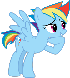 Size: 4327x4832 | Tagged: safe, artist:syekun, rainbow dash, pegasus, pony, absurd resolution, alternate hairstyle, short hair, short mane, simple background, solo, transparent background, vector