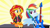 Size: 848x480 | Tagged: safe, derpibooru import, screencap, rainbow dash, sunset shimmer, equestria girls, rainbow rocks, ponied up