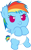 Size: 1636x2677 | Tagged: safe, artist:megarainbowdash2000, derpibooru import, rainbow dash, pegasus, pony, angry, baby, baby dash, baby pony, diaper, foal, solo, younger