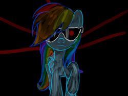 Size: 1600x1200 | Tagged: safe, artist:alicorncapony, derpibooru import, rainbow dash, pegasus, pony, airbrush, crossover, terminator