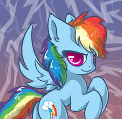 Size: 510x496 | Tagged: safe, artist:sapphfyr, derpibooru import, rainbow dash, pegasus, pony, female, mare, simple background, solo