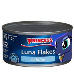 Size: 427x427 | Tagged: safe, edit, princess luna, alicorn, pony, canned food, food, princess, simple background, tuna, white background