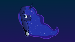 Size: 2048x1152 | Tagged: safe, artist:raptorlover0823, princess luna, alicorn, pony, :3, bust, female, looking at you, mare, solo