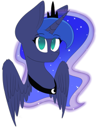 Size: 1392x1785 | Tagged: safe, artist:imbirgiana, princess luna, alicorn, pony, female, mare, simple background, transparent background