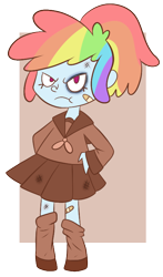 Size: 466x795 | Tagged: safe, artist:typhwosion, derpibooru import, rainbow dash, equestria girls, simple background, solo, transparent background