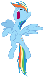 Size: 7000x11800 | Tagged: safe, artist:tardifice, derpibooru import, rainbow dash, pegasus, pony, what about discord?, absurd resolution, eyes closed, floating, laughing, open mouth, simple background, solo, transparent background, vector