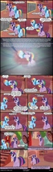 Size: 1000x3246 | Tagged: safe, artist:skipsy, rainbow dash, twilight sparkle, pegasus, pony, comic:dawn of a new day, comic, female, golden oaks library, lesbian, library, magic, shipping, twidash