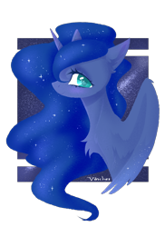 Size: 2448x3354 | Tagged: safe, artist:vincher, princess luna, alicorn, pony, female, mare, simple background, smiling, solo, transparent background