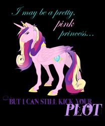 Size: 982x1177 | Tagged: safe, artist:carnivorouscaribou, princess cadance, alicorn, pony, poster, solo