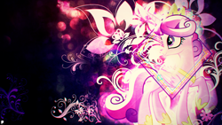 Size: 3840x2160 | Tagged: safe, artist:illumnious, artist:sairoch, edit, princess cadance, alicorn, pony, female, mare, solo, wallpaper, wallpaper edit