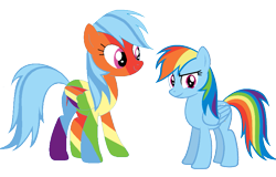 Size: 831x533 | Tagged: safe, artist:sizzluine, derpibooru import, rainbow dash, pegasus, pony, 20% cooler, palette swap