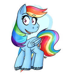 Size: 891x1037 | Tagged: safe, artist:kittyateaperson, derpibooru import, rainbow dash, pegasus, pony, female, mare, simple background, solo, transparent background