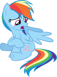 Size: 8000x10865 | Tagged: safe, artist:tacky122, derpibooru import, rainbow dash, pegasus, pony, magical mystery cure, absurd resolution, simple background, solo, swapped cutie marks, transparent background, vector