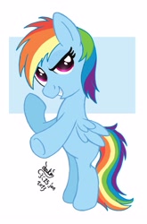 Size: 2122x3217 | Tagged: safe, artist:joakaha, rainbow dash, pegasus, pony, filly, filly rainbow dash, solo