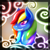 Size: 1280x1280 | Tagged: safe, artist:eltaile, rainbow dash, pegasus, pony, cloud, cloudy, jelly, shiny, solo