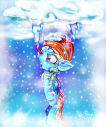 Size: 2500x3000 | Tagged: safe, artist:ferasor, derpibooru import, rainbow dash, pegasus, pony, frozen, icicle, licking, solo, stuck, tongue out