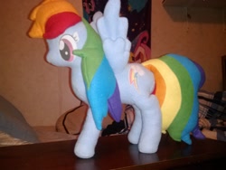 Size: 2048x1536 | Tagged: safe, artist:raiinbow dash, rainbow dash, irl, photo, plushie, wip