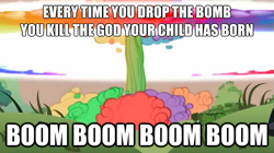 Size: 625x350 | Tagged: safe, rainbow dash, pegasus, pony, boom, meme, song reference, sonic rainbomb, system of a down