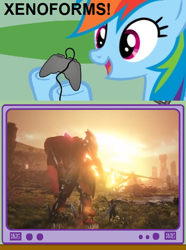 Size: 564x760 | Tagged: safe, rainbow dash, pegasus, pony, exploitable meme, gamerdash, meme, monolith soft, nintendo, obligatory pony, tv meme