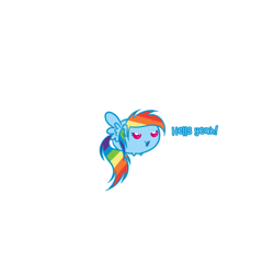 Size: 600x600 | Tagged: safe, artist:scherzo, rainbow dash, pegasus, pony, chubbie, rainbowfreakindash, solo