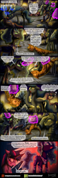 Size: 1200x3651 | Tagged: safe, artist:bonaxor, princess luna, twilight sparkle, twilight sparkle (alicorn), oc, oc:firespite, oc:princess dream, alicorn, original species, pony, comic:journey to the lunar republic, comic, fire pony, magic