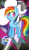 Size: 1090x1900 | Tagged: safe, artist:llamaswithkatanas, rainbow dash, pegasus, pony, detailed background, female, mare, solo