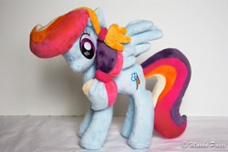 Size: 2323x1549 | Tagged: safe, artist:masha05, rainbow dash, crystallized, irl, photo, plushie