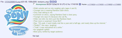 Size: 905x286 | Tagged: safe, screencap, rainbow dash, 4chan, best pony, greentext, no pony, target demographic, text