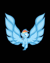 Size: 481x604 | Tagged: safe, artist:dan matthews, rainbow dash, pegasus, phoenix, pony, clothes, dash am, firebird, pontiac, shirt, solo, trans am, wingboner