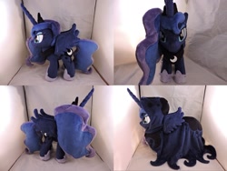 Size: 1597x1199 | Tagged: safe, artist:little-broy-peep, princess luna, pony, cloak, clothes, irl, photo, plushie, solo, spirit of hearth's warming yet to come