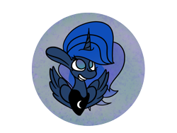 Size: 1600x1200 | Tagged: safe, artist:rafuki, princess luna, alicorn, pony, bust, flat colors, pattern, simple background, solo, transparent background