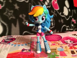 Size: 1024x768 | Tagged: safe, derpibooru import, rainbow dash, equestria girls, doll, equestria girls minis, irl, photo, solo, toy