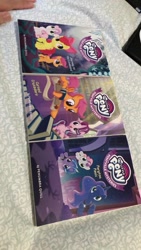 Size: 721x1281 | Tagged: safe, apple bloom, lilymoon, princess luna, scootaloo, starlight glimmer, sweetie belle, alicorn, earth pony, pegasus, pony, unicorn, book, cursed crusaders, cutie mark crusaders, female, filly, journey to the livewood, merchandise, peryton panic, ponyville mysteries, smartyhoof