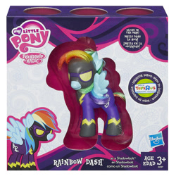 Size: 1000x1000 | Tagged: safe, rainbow dash, pegasus, pony, brushable, clothes, official, shadowbolt dash, shadowbolts, shadowbolts costume, toy