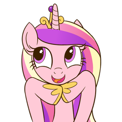 Size: 1600x1600 | Tagged: safe, artist:sazanamibd, princess cadance, alicorn, pony, cute, cutedance, female, hoof shoes, mare, open mouth, simple background, solo, transparent background