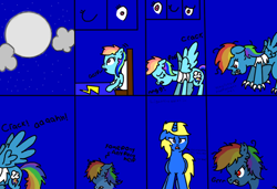 Size: 1024x702 | Tagged: safe, artist:jetweaver, rainbow dash, oc, hengstwolf, pegasus, pony, comic, transformation