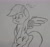 Size: 2500x2340 | Tagged: safe, artist:_vinyl, derpibooru import, rainbow dash, pegasus, pony, covering crotch, monochrome, need to pee, omorashi, potty dance, potty emergency, potty time, sketch, solo, traditional art, trotting in place, vulgar