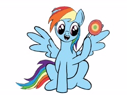 Size: 2705x2024 | Tagged: safe, derpibooru import, rainbow dash, pegasus, pony, candy, food, lollipop, solo