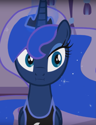 Size: 743x969 | Tagged: safe, artist:forgalorga, princess luna, alicorn, pony, :i, cropped, everyone loves princess luna, female, mare, scrunchy face, solo