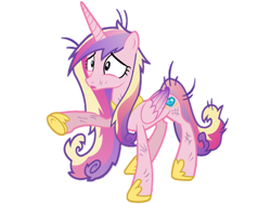 Size: 960x720 | Tagged: safe, artist:princesscadencepony, princess cadance, alicorn, pony, a canterlot wedding, female, mare, sad, solo